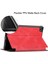 Galaxy Tab A7 Lite 8.7 Inç 2021 Kapak SM-T220/225, Ince Hafif Folyo Standlı Pu Deri Kılıf Yumuşak Tpu Arka Kapak Samsung Galaxy Tab A7 Lite 2021 Tablet Için, Kırmızı (Yurt Dışından) 4