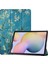 Samsung Galaxy Tab S7 PLUSS7PLUS(T970/T975) Kapak 2020 Için, 【otomatik Uyku/uyandırma】 Deri Ince Üç Katlı Kapak Manyetik Stand Kayısı Çiçeği (Yurt Dışından) 1