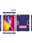 iPad Pro 11 2020 Için, iPad Pro 11 2020 Için Standlı Hibrit Ağır Hizmet Üç Katmanlı Tam Gövde Darbeye Dayanıklı Sağlam Kılıf 11 Inç (Lacivert + Gül Kırmızı) (Yurt Dışından) 4