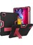 iPad Pro 11 2020 Için, Hibrit Ağır Hizmet Üç Katmanlı Tam Vücut Darbeye Dayanıklı Sağlam Kılıf ve iPad Pro 11 2020 Için Standlı 11 Inç (Siyah/kırmızı) (Yurt Dışından) 1