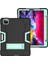 iPad Pro 11 2020 Için, iPad Pro 11 2020 Için Hibrit Ağır Hizmet Üç Katmanlı Tam Gövde Darbeye Dayanıklı Sağlam Kılıf 11 Inç (Siyah+Nane Yeşili) (Yurt Dışından) 2