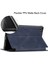 Galaxy Tab A7 Lite 8.7" 2021 Kapak SM-T220/225, Ince Hafif Folio Standlı Pu Deri Kılıf Yumuşak Tpu Arka Kapak Samsung Galaxy Tab A7 Lite 2021 Tablet Için, Koyu Mavi (Yurt Dışından) 2
