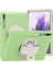 Samsung Tabs7 Fe Tablet Kalem Oluk Deri El Kayışı S7PLUS T970 Döner Braket Koruyucu Kabuk Matcha Yeşili Için (Yurt Dışından) 1
