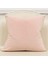 1 Adet Beyaz Altın Çizgili Kadife Yastık Kılıfı (Pembe, 20 x 20 Inç) (Yurt Dışından) 2