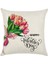 Sevgililer Günü Yastık Kapakları 18X18 Inç 2 Pcs Sevgililer Romantik Kamyon Bisiklet Çiçekler Kanepe Için Yastık Kılıfı Ev Dekor Keten Yastık Kılıfı Atın (Mutlu Çiçek) (Yurt Dışından) 1