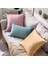2'li Paket Kadife Yumuşak Katı Dekoratif Kırlent Örtüsü Püsküllü Saçak Boho Vurgulu Yastık Kılıfı Kanepe Çekyat (18 x 18 Inç, Pembe Mor) (Yurt Dışından) 4