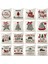 Atmak Yastık Kapakları 18X18 Inç Noel Pentagram Şapka Çan Ağacı Yastık Kılıfı Keten Ev Dekor Yatak Kanepe Kanepe Için Yastık Kılıfları (Noel Desen 5) (Yurt Dışından) 5