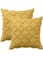 2 Parça Boho Yastık Örtüsü Ekose Saçak Çiftlik Evi Keten Ekose Doku Minder Örtüsü Kanepe Yatak Odası Kanepe Oturma Odası Için (Sarı, 20 x 20 Inç) (Yurt Dışından) 1