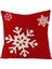 Noel Süslemeleri Yastık Kapakları 18 × 18 Inç Kar Tanesi Noel Baba Kardan Adam Geyik Noel Rustik Tatil Atmak Yastıklar Çiftlik Evi Noel Dekor Yastık (Noel 14) (Yurt Dışından) 1