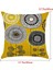 Dekoratif Çiftlik Evi Atmak Yastık Kapakları 18 x 18 Inç 2 Adet Keten Açık Yastık Yastık Kılıfı Oturma Odası Kanepe Araba Yatağı Için (Soyut Çiçekler E) (Yurt Dışından) 5