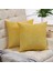 2 Set Hardal Sarı Yastık Kılıfı Rustik Keten Dekoratif Kare Atmak Yastık Kılıfı 18X18 Inç Kanepe Kanepe Dekorasyonu Için (Yurt Dışından) 5