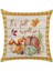 Güz Atmak Yastık Örtüsü Sevimli Sincap Kabak Çelenk Ekose Dekoratif Yastık Kılıfı Minder Örtüsü Ev Dekor Kare 18 x 18 Inç 4 Paket (Güz D) (Yurt Dışından) 4