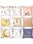 Yastık Örtüleri Ramazan Ayı ve Çiçekleri Kare Yastık Kılıfları Modern Dekoratif Şeftali Derisi Kadife Yastık Kılıfları Kanepe Kanepe Yatak 18X18 Inç (Moon 21) (Yurt Dışından) 4