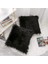 2'li Set Siyah Dekoratif Yastık Kılıfları Yeni Lüks Serisi Merinos Tarzı Taklit Kürk Kabarık Atma Yastık Kapakları Kare Bulanık Yastık Kılıfı 16X16 Inç (Yurt Dışından) 4
