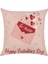Sevgililer Günü Atma Yastık Kapakları 18 x 18 Inç 4 Pcs Sevgililer Günü Serisi Yastık Kapakları Fermuarlı Kare Yastık Kılıfı (Love G) (Yurt Dışından) 5