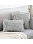 2'li Açık Gri Dekoratif Yastık Kılıfı Seti Yeni Lüks Serisi Merinos Tarzı Taklit Kürk Kabarık Atma Yastık Kapakları Kare Bulanık Yastık Kılıfı 18X18 Inç (Yurt Dışından) 2