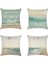 Yastık Kılıfları 18X18 Inç 2'li Set Plaj Okyanus Atma Yastık Yatak Sandalye Kanepe Yatak Odası Oturma Odası Ev Dekor Için Yastık Kılıfları Kapakları (Plaj Manzarası B) (Yurt Dışından) 2