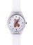 Izle Genç GIRLSU2019 Kuvars Saatler Süper Yumuşak Reçine Watch Band Öğrenci Bulutsusu Yüzlü Analog Kol Saati (Yurt Dışından) 2