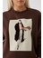 Baskılı Sweat Kahve 5