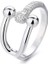 S925 Gümüş Yaratıcı Ekleme Açık Uçlu Yüzük (Yurt Dışından) 1