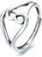 S925 Ayar Gümüş Basit Moda Açık Uçlu Yüzük (Yurt Dışından) 1