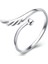 Kadın S925 Gümüş Yüzük, Sade Mizaç Moda Ayarlanabilir Yüzük (Yurt Dışından) 1