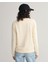 Kadın Krem Regular Fit Bisiklet Yaka Logolu Sweatshirt 4200663.116 2
