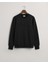 Erkek Siyah Regular Fit Bisiklet Yaka Logolu Sweatshirt 2036017.5 1