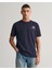 Erkek Lacivert Regular Fit Bisiklet Yaka Logolu T-Shirt 2067004.433 1
