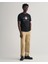 Erkek Siyah Regular Fit Bisiklet Yaka Logolu T-Shirt 2003199.5 5
