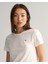 Kadın Beyaz Regular Fit Bisiklet Yaka T-Shirt 4200200.110 4
