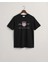 Erkek Siyah Regular Fit Bisiklet Yaka Logolu T-Shirt 2003199.5 3