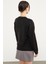 Oversize Kabartma Desenli Triko Kazak - Siyah 5