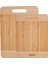 Deren 2'li Bambu Kesme Tahtası 30/33 cm 2