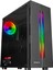 Spectra Tempered Glass 600W 80PLUS Rainbow Fan ve Ledli 1*usb 3.0 + 2* USB 2.0 Gaming Kasa 1