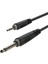 Rx K13501 Gıtar 3.5 mm Stereo 1 Metre Kablo (Ara Kablo) 0,2 M Siyah 1