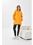 Kadın Oversize 3 İp Şardonlu Kapüşonlu Sweatshirt Hardal 10000 4
