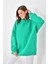 Kadın Oversize 3 İp Şardonlu Sweatshirt Benetton 10001 1