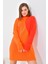 Kadın Oval Detaylı Tunik Orange 20567 1