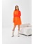 Kadın Oval Detaylı Tunik Orange 20567 4