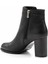 Siyah Hakiki Deri Kadın Bot & Bootie K02208021103 4