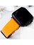 Apple Watch 42MM 44MM 45MM 49MM 3 / 4 / 5 / 6 / se / 7 / 8 / 9 / Ultra / Ultra 2 Deri Kordon Sarı 1