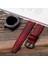Samsung Galaxy Watch 4 / 5 / 6 44MM / 40MM / Galaxy Watch 5 Pro 45MM / Galaxy Watch 4 44MM / 40MM / Galaxy Watch 4 Classic 46MM / 42MM 47MM Active 2 40MM 44MM Uyumlu Deri Kordon Kayış Kırmızı 2