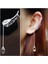 Kadın Melek Kanatları Kristal Gümüş Kübik Zirkonya Kristal Kulak Manşet Saplama Küpe Dangly Küpe Asılı Küpeler (Yurt Dışından) 1