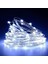 [2 Adet] Güneş Enerjili Dize Işıklar Dış Mekan, 10M 100 LED Dize Işıklar Dış Mekan Suya Dayanıklı Bakır Tel 8 Mod Güneş Enerjili Dize Işıklar Dekorasyon (Beyaz Soğuk) (Yurt Dışından) 5