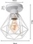 Sıhırlı 3 Adet Elmas Kafes Tavan Işık E27 16 cm Beyaz Retro Endüstriyel Avize Sarkıt Koridor Merdiven Yatak Odası Için (Yurt Dışından) 5