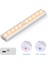Dolap Işığı 2'li Set, Hareket Sensörlü Dolap Işığı 10 LED Yapışkanlı Manyetik Şerit Dolap, Yatak Odası, Merdiven, Mutfak Için Kablosuz USB Şarj Edilebilir Sıcak Beyaz (Yurt Dışından) 5