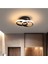 LED Tavan Işığı, LED Tavan Sarkıt Işığı, Tavan Işığı Armatür, Sıcak Beyaz 3000K, 22W (Sıcak Beyaz, 2 LED Halka) (Yurt Dışından) 5