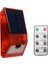 Solar Alarm Işığı, Strobe Hareket Sensörü, Uzaktan Kumandalı, Güneş Enerjili, Su Geçirmez, Kablosuz Duvar Lambası (Yurt Dışından) 1