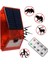 Solar Alarm Işığı, Strobe Hareket Sensörü, Uzaktan Kumandalı, Güneş Enerjili, Su Geçirmez, Kablosuz Duvar Lambası (Yurt Dışından) 4